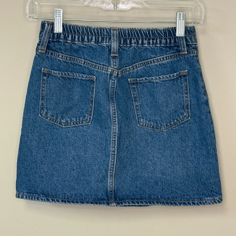 Old Navy: Girls High Waisted Button Front Jean Skirt, Size L(10-12)